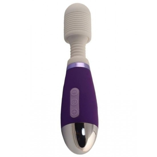 Şarjlı Wand Masaj Aleti Vibratör - Mor